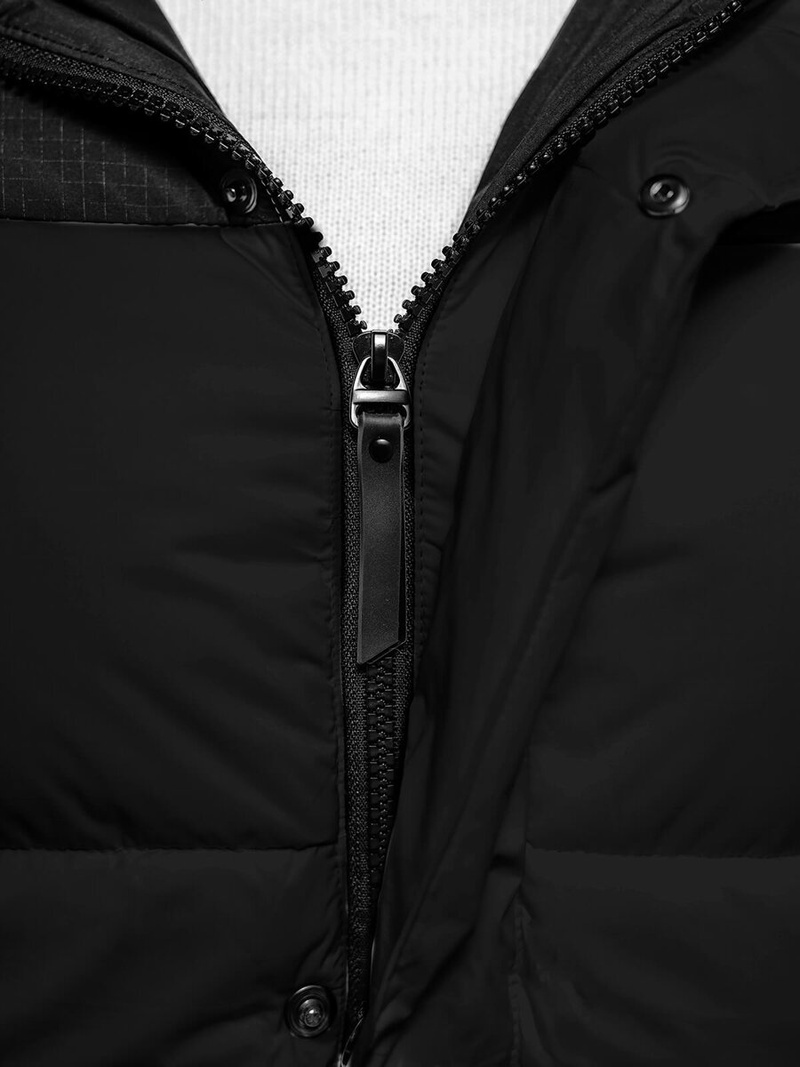 Kurtka zimowa męska pikowana czarna OZONEE JS/31M5008