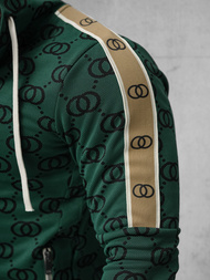 Komplet dresowy męski zielony OZONEE O/FF5053AB