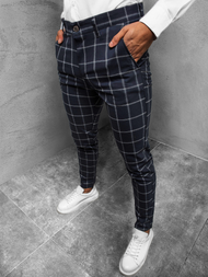 Spodnie męskie chino materiałowe granatowe OZONEE DJ/5590