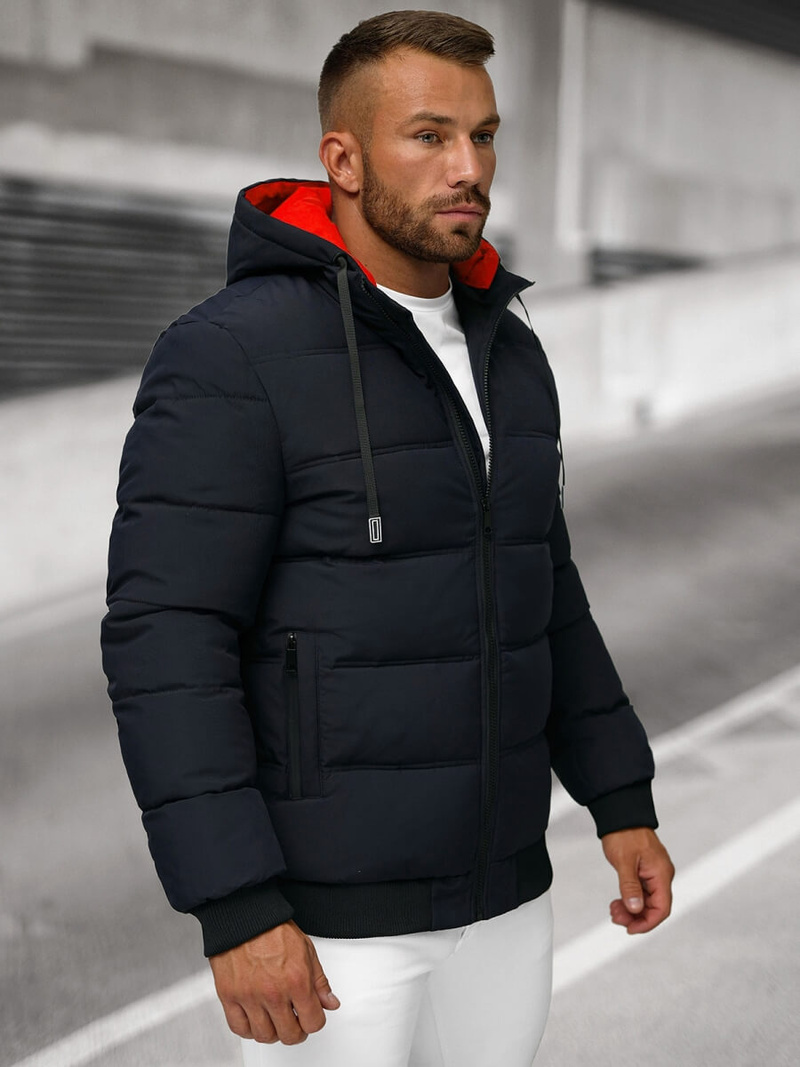 Kurtka męska pikowana granatowa OZONEE JS/31M5003Z