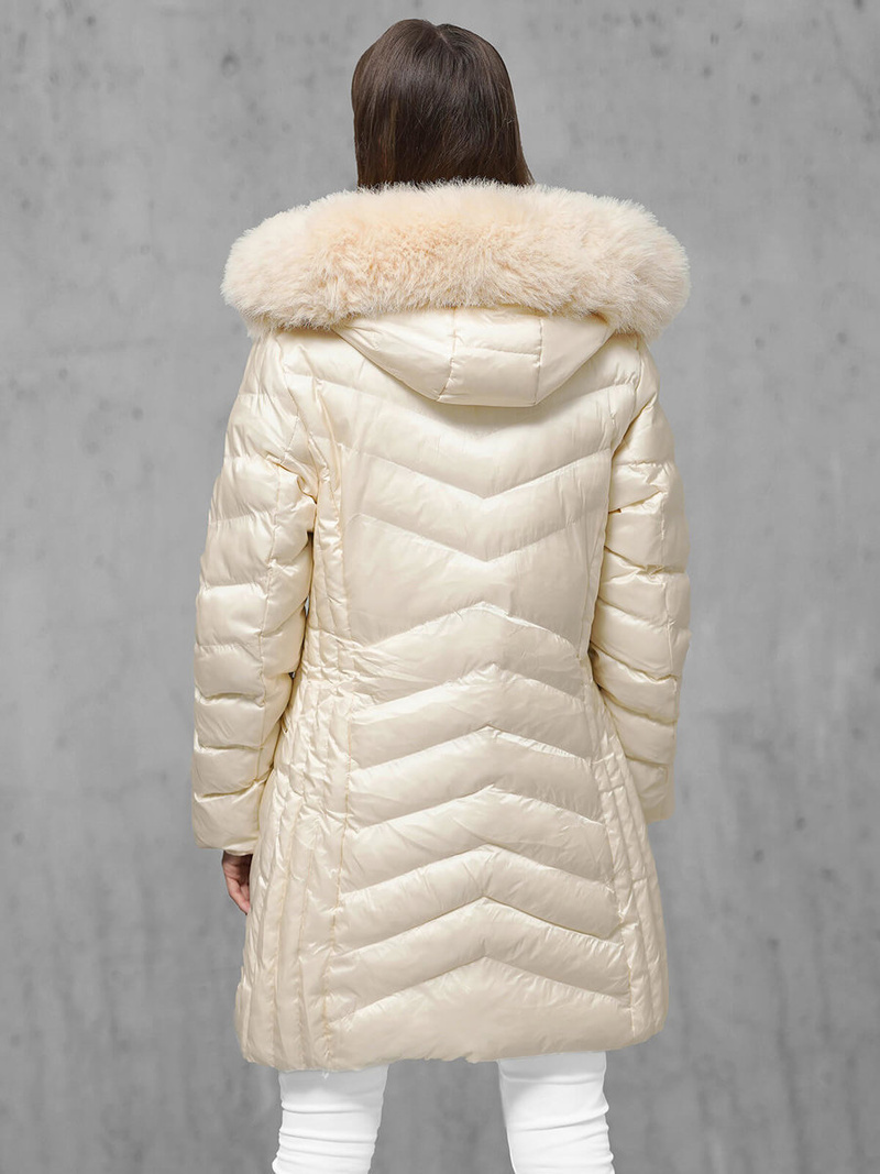 Куртка жіноча екрю OZONEE JS/5M3162/254