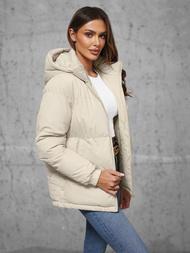 Куртка жіноча екрю OZONEE JS/5M3169/62