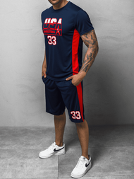 Komplet męski granatowy OZONEE JS/68C10163