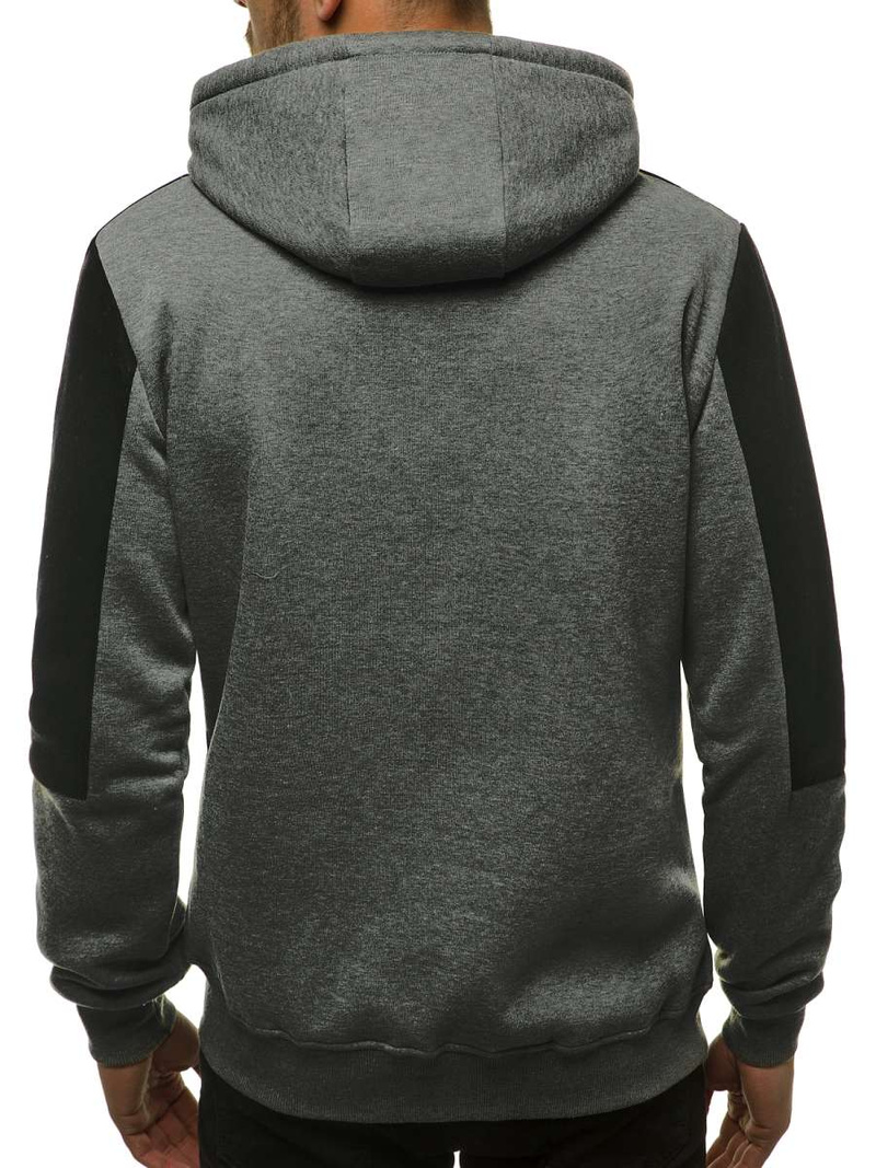 Bluza z kapturem męska grafitowa OZONEE JS/KS2168