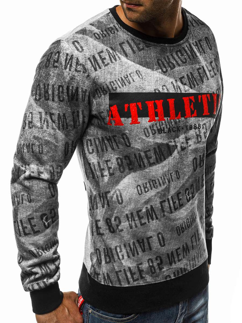 Bluza męska szara OZONEE JS/DD236