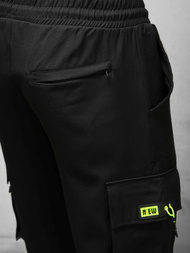 Spodnie męskie chino jogger czarne OZONEE O/CP150