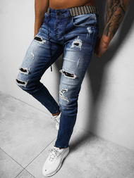 Spodnie jeansowe męskie niebieskie OZONEE NB/MP0026B