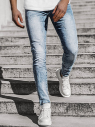 Spodnie męskie jeans niebieskie OZONEE T/6613