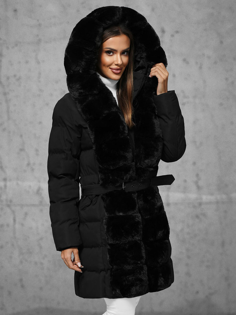 Куртка жіноча чорна OZONEE JS/5M3158/392