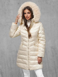 Куртка жіноча екрю OZONEE JS/5M3162/254