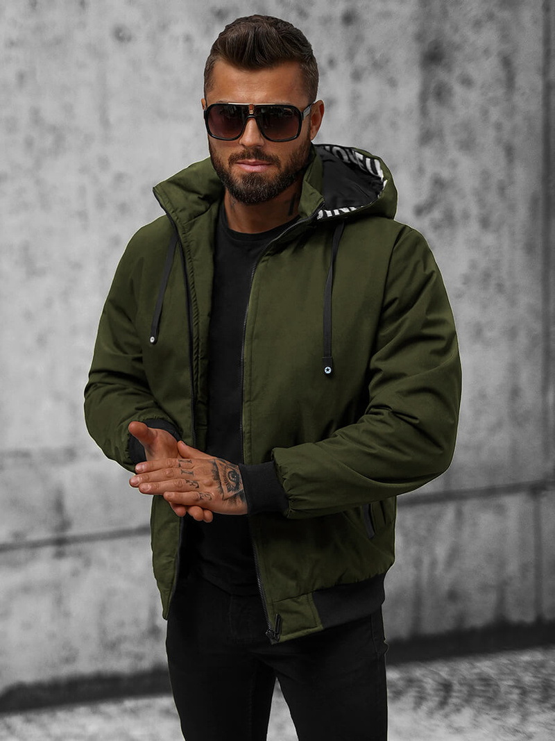 Куртка Чоловіча Темно-Зелена OZONEE JS/5M3111/136