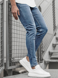 Spodnie męskie jeans niebieskie OZONEE O/4386/02