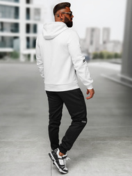 Спортивний костюм чоловічій Бiло-чорний OZONEE O/LN11887