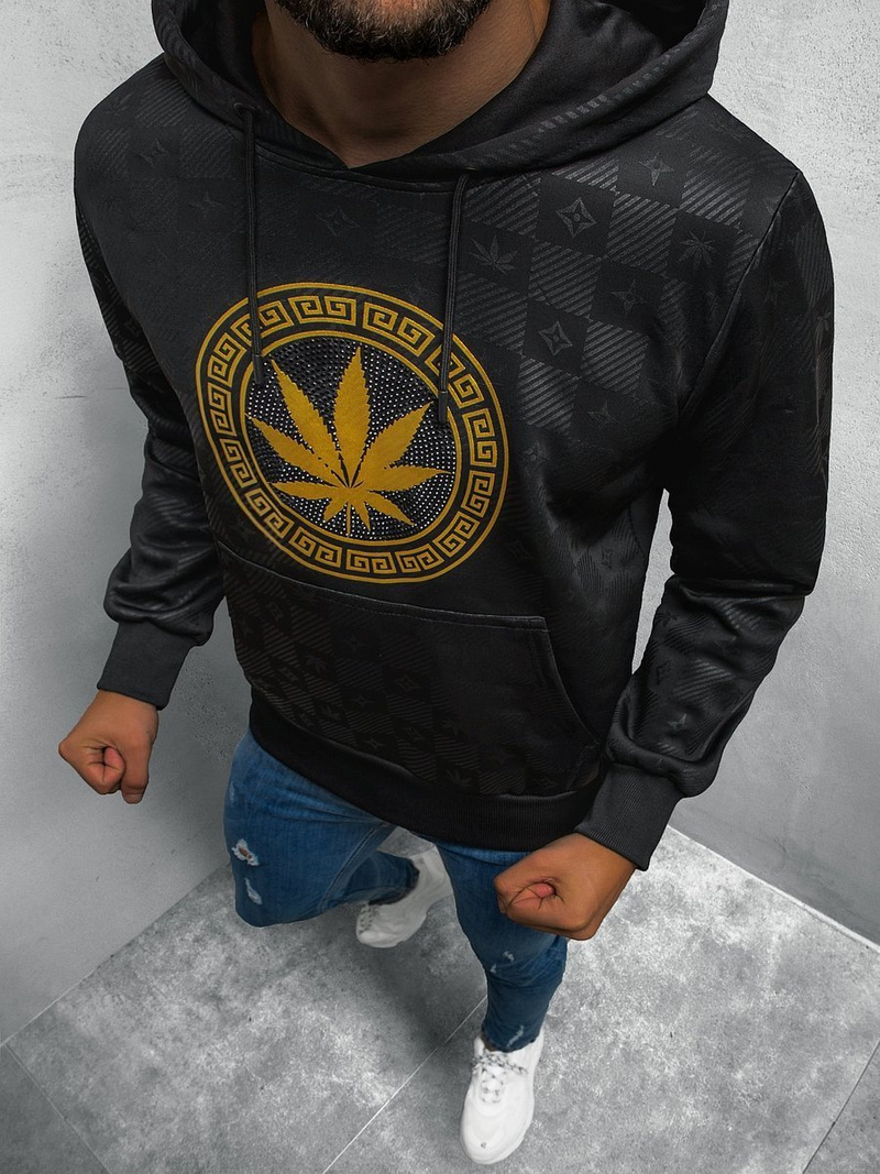 Толстовка чоловіча Чорна OZONEE O/HM503