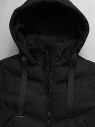 Kurtka zimowa damska pikowana czarna OZONEE JS/5M3251/392