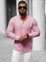 Koszula męska różowa OZONEE O/V81