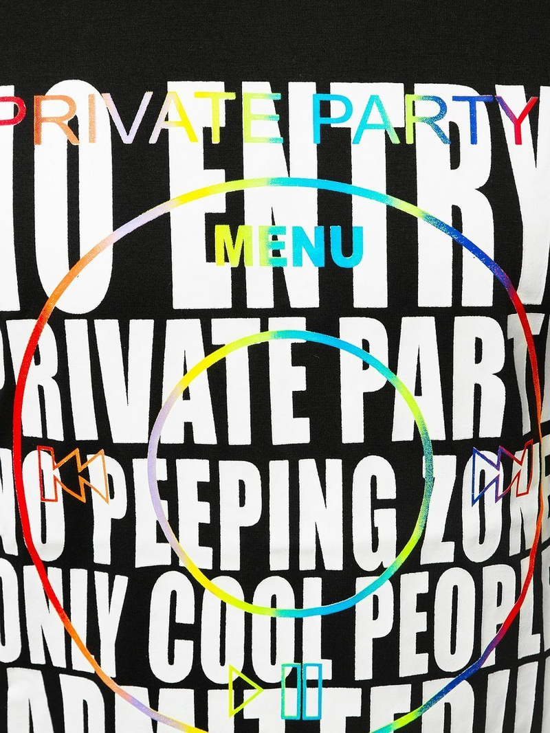 T-Shirt męski z nadrukiem czarny OZONEE JS/KS2361Z