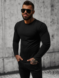 Longsleeve męski czarny OZONEE O/B260