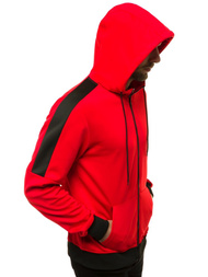 Bluza męska rozpinana czerwona OZONEE JS/99005