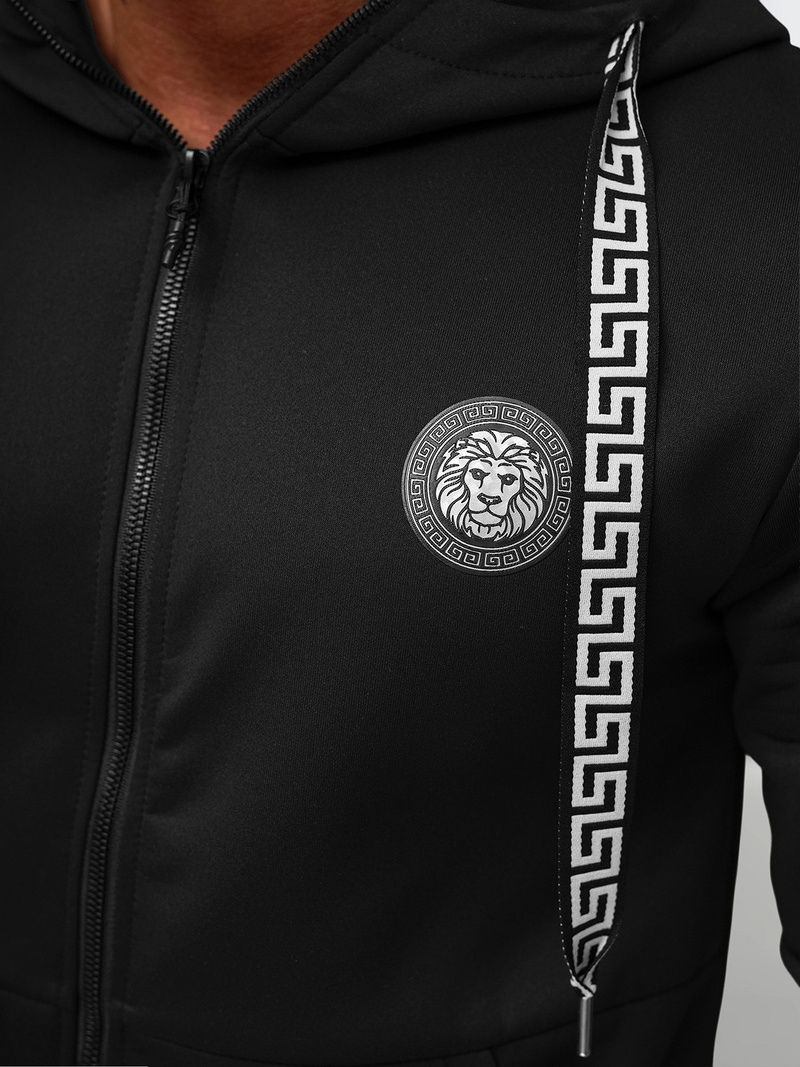 Komplet dresowy męski czarny OZONEE O/LN11887