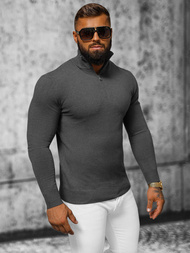 Sweter męski grafitowy OZONEE NB/MM6007/3Z