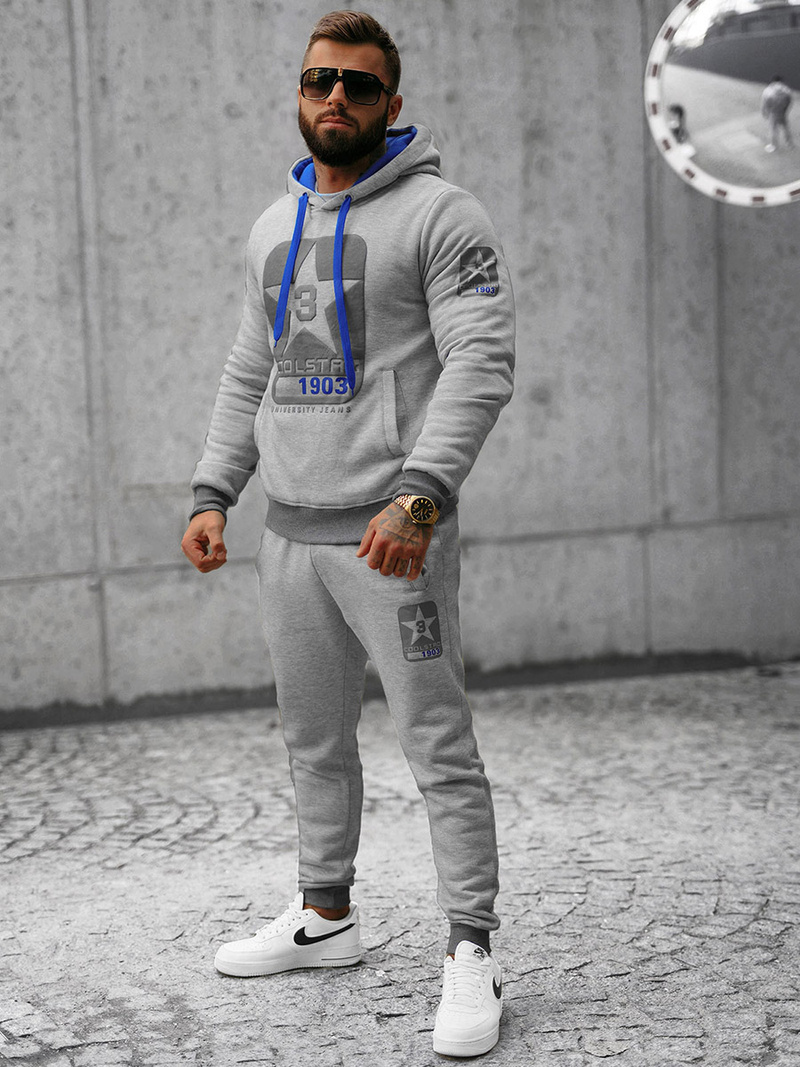 Спортивний костюм чоловічій Сiрий OZONEE JS/8C59/2