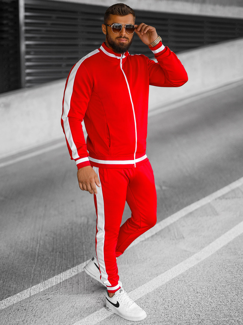 Спортивний костюм чоловічій Червоний OZONEE JS/8C99/18Z