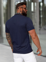 Koszulka męska polo granatowa OZONEE O/QQ921