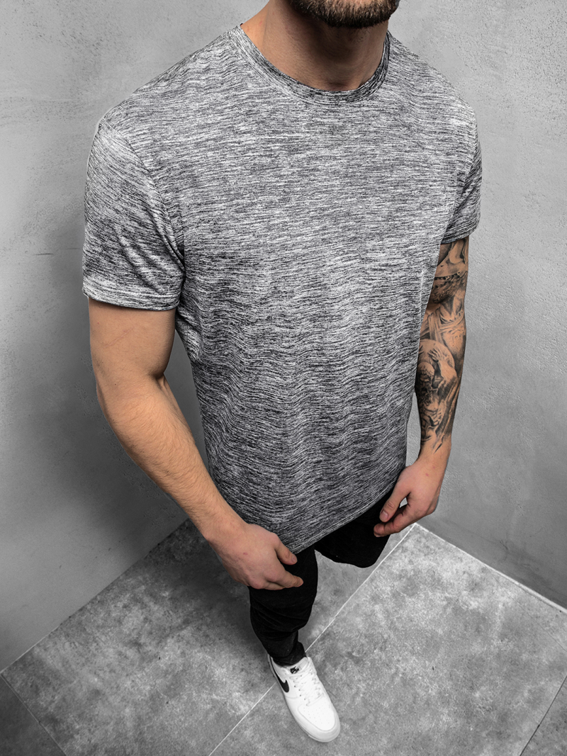 T-Shirt męski szary OZONEE JS/S01Z