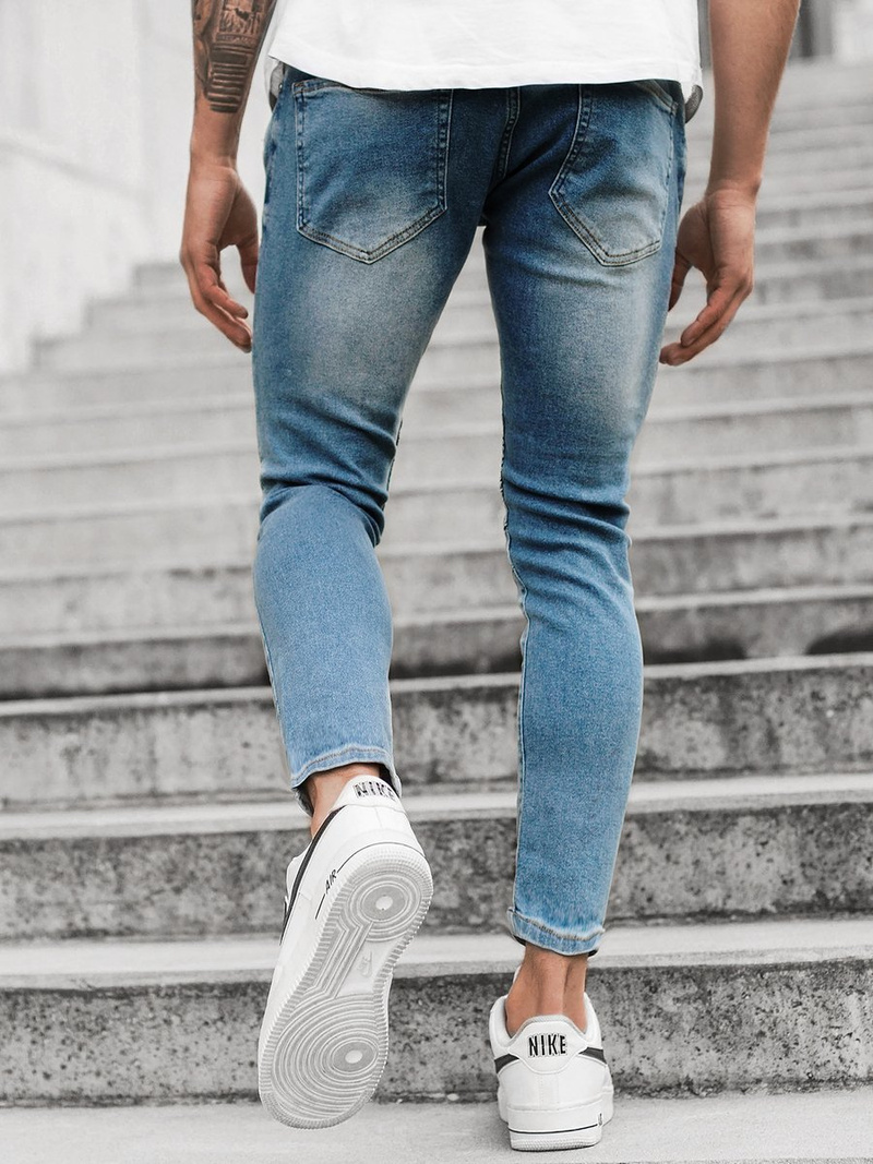 Spodnie męskie jeans niebieskie OZONEE O/B5350