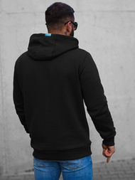 Bluza z kapturem męska czarna OZONEE O/H1060