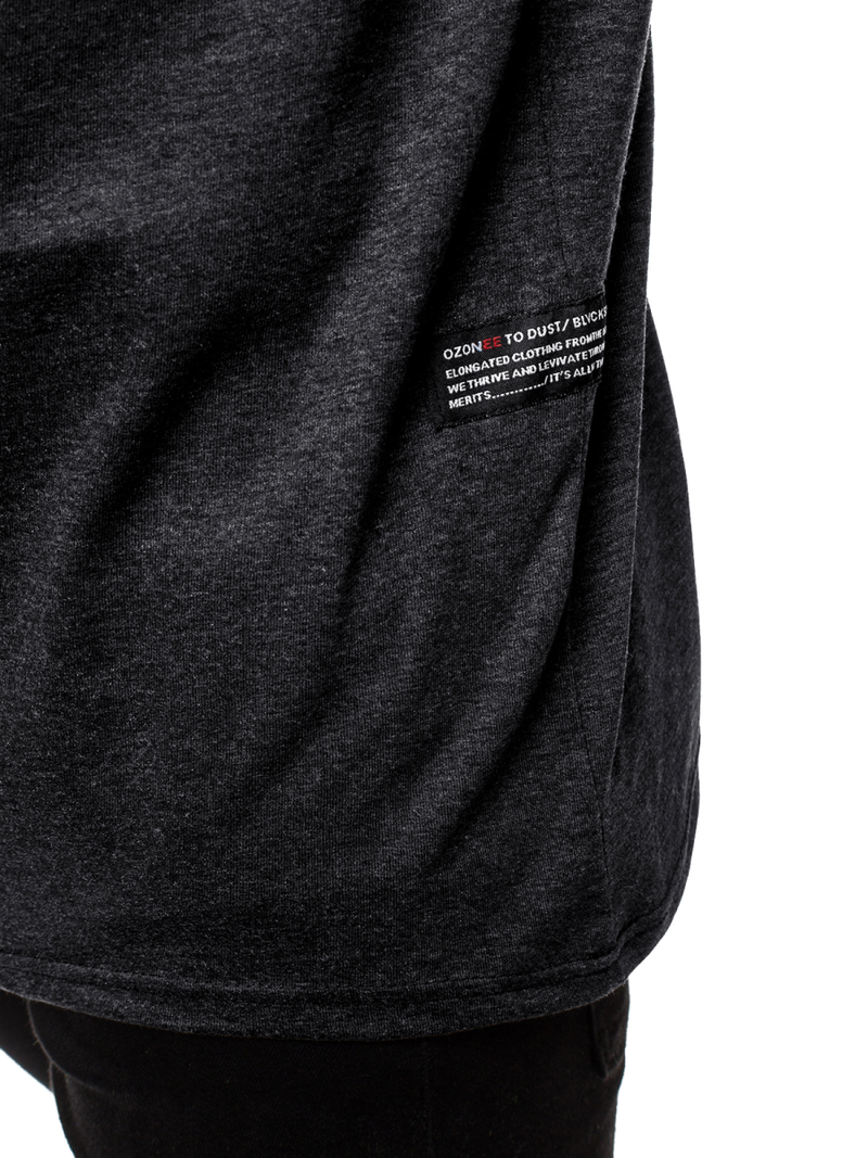 Longsleeve męski grafitowy OZONEE O/1292Z