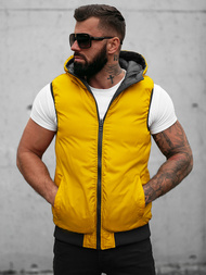 Kamizelka męska dwustronna z kapturem czarna OZONEE N/7127Z