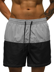 Шорти для плавання чоловічі сіро-чорний OZONEE JS/HM065