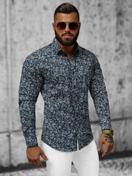 Koszula męska granatowa OZONEE O/V15