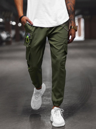 Spodnie męskie chino joggery khaki OZONEE O/CP149Z