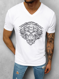 T-Shirt męski biały OZONEE NB/3011