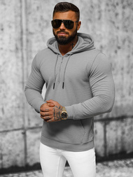 Bluza z kapturem męska szara OZONEE O/TB2273