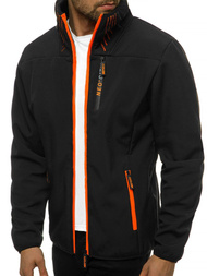 Kurtka softshell męska czarna OZONEE JS/KS2185