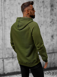 Bluza z kapturem męska khaki OZONEE O/8B152/29
