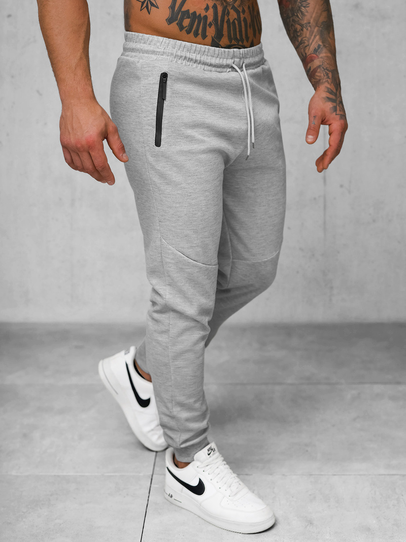 Spodnie dresowe męskie szare OZONEE JS/15K1818/2