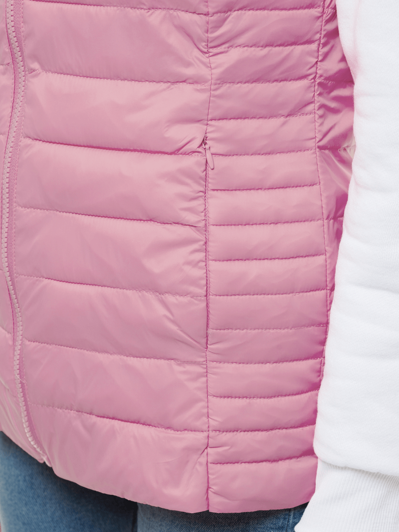 Kamizelka damska pikowana pudrowa OZONEE JS/M23038/354