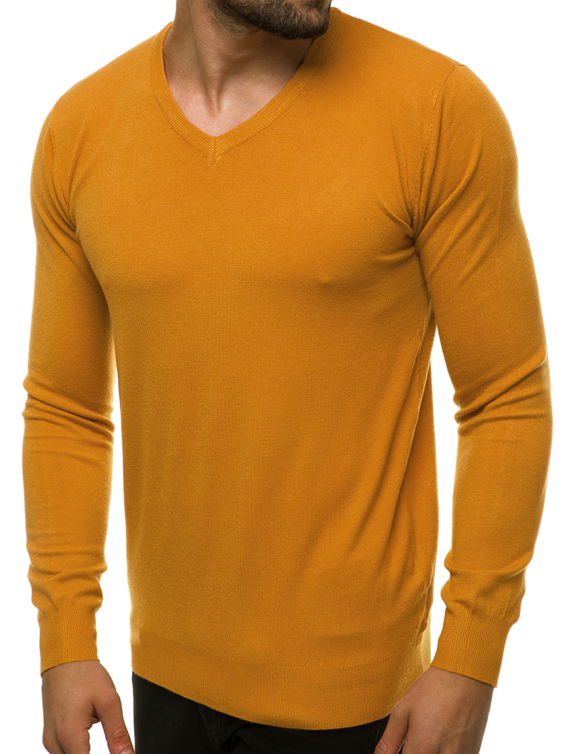 Sweter męski jasny-camel OZONEE TMK/YY03/9