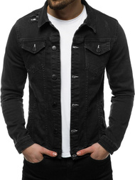 Kurtka jeans męska czarna OZONEE G/602