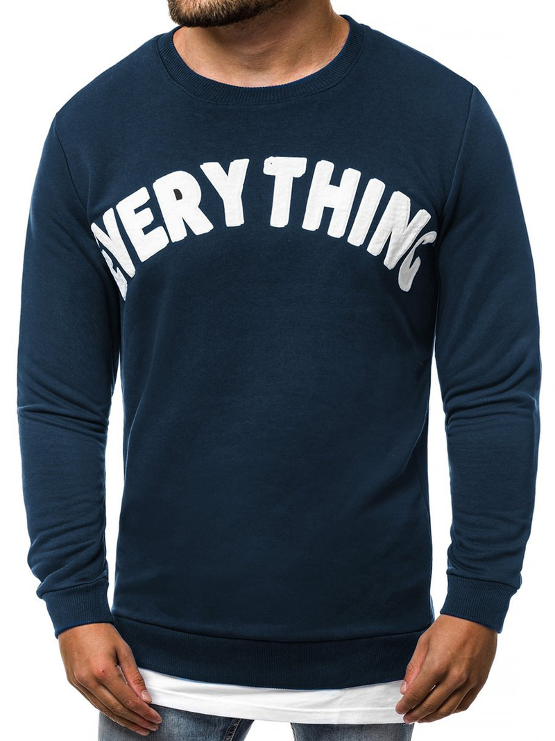 OZONEE B/181905 Толстовка чоловіча Темно-Синя