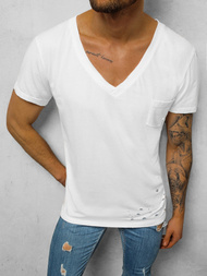 T-Shirt męski biały OZONEE NB/3010