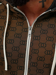 Спортивний костюм чоловічій Темно-Бежевi OZONEE O/FF5111AB