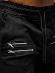 Штани чоловічі джоггери Чорнi OZONEE ZAZ/191376