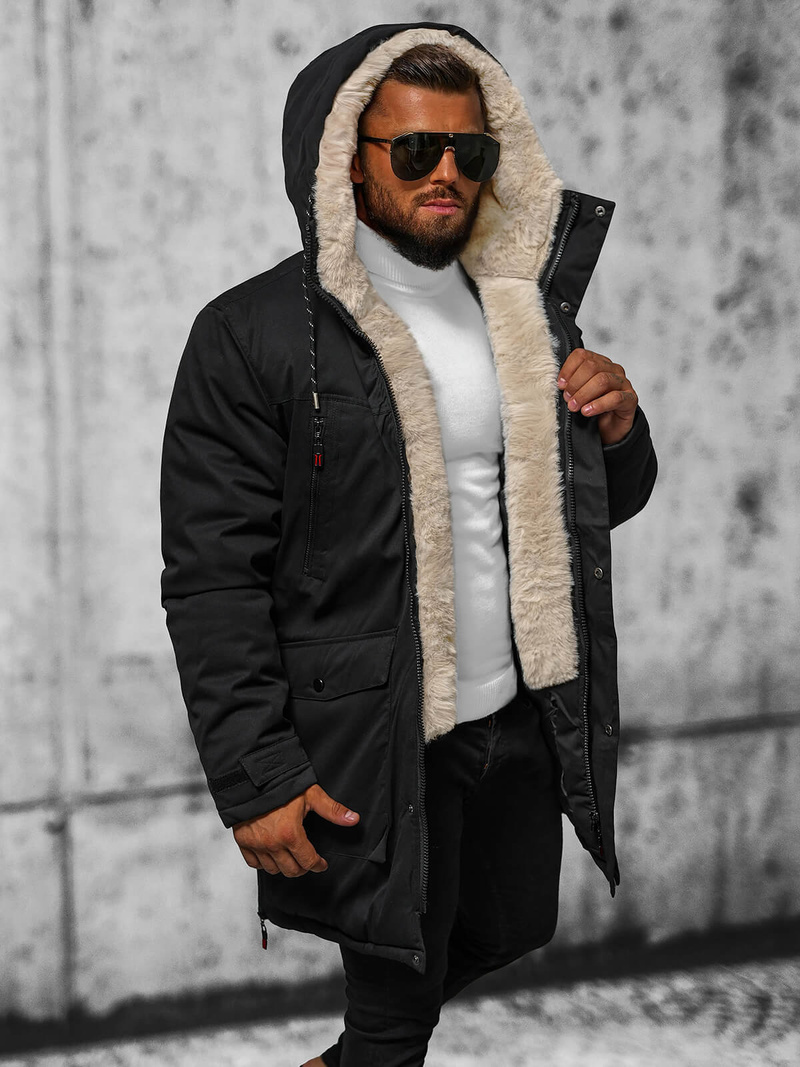 Куртка зимова чоловіча чорна OZONEE JS/5M3123/392