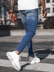 Spodnie jeansowe męskie niebieskie OZONEE DP/0056